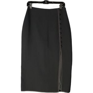 Cinq a Sept Skirt 6 Farrow Slit Pencil Black